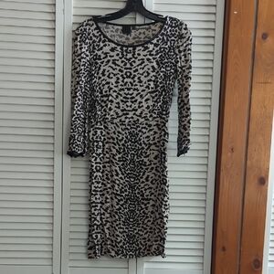 Leopard Print Sheath Dress